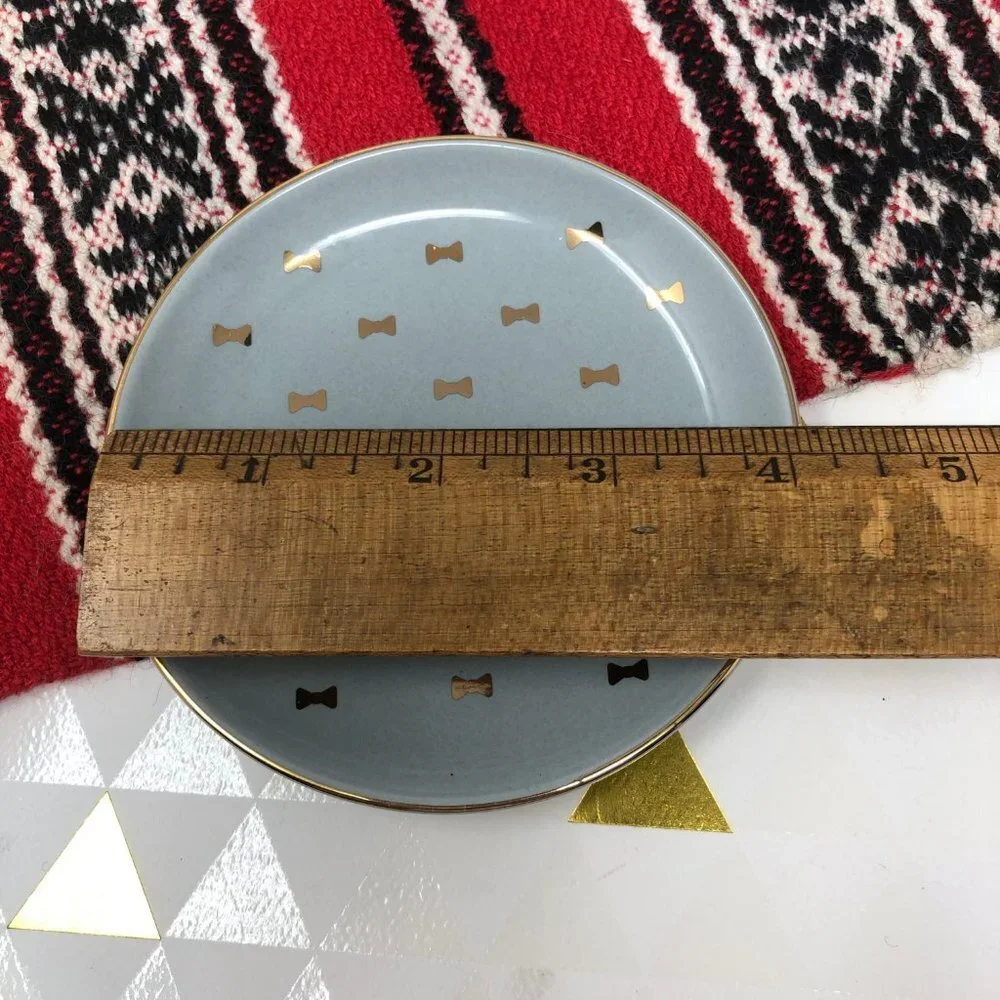 Doghaus Ceramic Gold Dog Bone Jewelry Dish